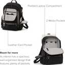 TUMI - Voyageur Celina Backpack - Women's Work and Travel Bag - 16.0" X 10.6" X 6.5" - Holds Up to 16" Laptop - Black & Gunmetal Hardware