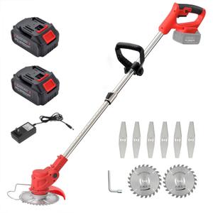 Stringless Weed Trimmer, Lightweight Electric Grass Trimmer/Brush Cutter/Lawn Mover Low Noise for Garden and Yard