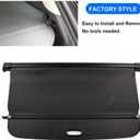 Cargo Cover for Volvo XC60 2018-2024 2025 2026 Accessories Rear Black Trunk Shade Luggage Security Cover