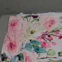 BORITAR Elegant Floral Baby Blanket for Girls Soft Plush Minky Blanket with Double Layer Dotted Backing, Multicolor Butterfly & Gentle Floral Printed 30 x 40 Inch(75x100cm)