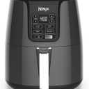 Ninja Air Fryer | 4 QT Capacity | 4-in-1 Roast, Crisp, Roast, Reheats, & Dehydrates | Dishwasher Safe Parts | 105F-400F | Includes 20 Easy & Healthy Recipes | 1550 watt | Grey | AF101