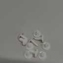 10 Pcs White Bumper Plugs, License Plate Hole Plugs, Plastic Push Pins Automotive, Bumper Hole Plugs, Push Clips Automotive for 8mm Rivets Car Plate Hole (White)