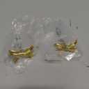 8 Pcs Gold Bow Drawer Knobs Brass Bow Knobs for Dresser Decorative Brass Drawer Pulls Vintage Cabinet Handles for Home Bedroom Kitchen Cabinets Hardware Cupboard (Small Size)