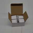 Clear Glass Crystal Cabinet Knobs Satin Brass, Gold Pulls and Knobs for Cabinet Dresser Drawer(4Pcs,Octagon)