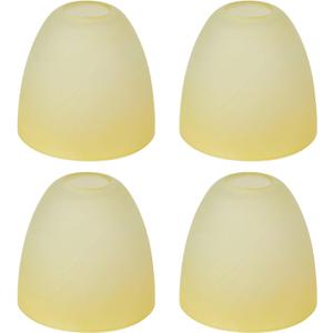 4 Pack Retro Alabaster Glass Lamp Shade Replacement with 1.7" Fitter Opening for Ceiling Fan Light Kit Wall Sconce Pendant Light Fixture