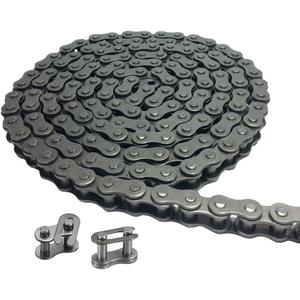 AZSSMUK #35 Roller Chain - 5 Feet Carbon Steel Material with 2 Connecting Links Industrial Chain - 160 Links