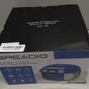 Greadio CD Player Boombox Cassette Player Combo with Bluetooth,AM/FM Radio,Stereo Sound with Remote Control,AUX/USB Drive,Tape Recording,AC/DC Powered,Headphone Jack,LCD Display for Home,Kids,Gift (White)