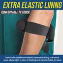 2 x Elbow Brace for Tendonitis, Adjustable Tennis & Golfers Elbow Strap with 2PCS Compression Gel Pads, Counterforce Brace for Tendon Pain Relief & Support Fit Men and Women 8"-12" (1)