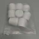 Furnigear Chair Leg Tips Caps Non-Slip Rubber Leg Tips 1-1/8 Inner Diameter Chair Leg Floor Protectors Round White, 8 Pack