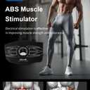 Ab Stimulator Muscle TonerAbs Muscle Stimulator Abdominal Toning Fitness Belt for Men and Women Black