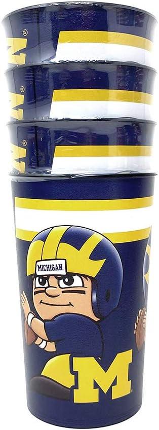 NCAA Party Cup, 4-Pack - Reusable, Multipurpose Drinking Cup - Dishwasher Safe - Ideal for Everyday Use (22 Fluid Ounces, Team Color)