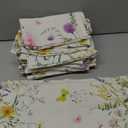 Cloth Napkins 15 x 15 Inch Reusable Soft Fabric Napkins Washable Plants Floral Square Napkin Cotton Dinner Towel Decorative for Summer Fall Party(Watercolor,24 Pcs)