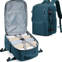 winspansy Carry on Travel Backpack for Women Men Lightweight Business Gym Laptop Work Backpack Airport Frontier Airlines Personal Item Bag Flight Approved Mochilas de Viaje Peacock Blue