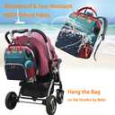 Astro alan Baby Diaper Bags with Changing Station, Waterproof Diaper Bag Backpack for Moms Dads with USB Charging Port, Baby Shower Gifts, Large Capacity diaper backpack, Red-Green-Blue