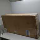 Suncast 99 Gallon Wicker Horizontal Outdoor Deck Box with Hinged Lid, Water-Resistant Storage Solution for Patio, Deck, Yard, and Garage, White, Made in the USA