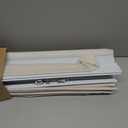 LazBlinds No Drill Zebra Blinds for Windows 32.5" W x 72" H, White