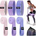 Fitense Fabric Resistance Bands for Working Out - Booty Bands for Women Men with Workout Bands Guide, Exercise Bands Resistance Bands Set for Leg, Butt, Glute Bands for Home Gym Fitness, Yoga, Pilates