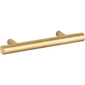 Purist 3 Inch Center to Center Bar Cabinet Pull (Vibrant Brushed Moderne Brass)