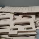 Confer Plastics Step Enclosure System: Above Ground Entry System, Dual Handrails, Slip-Resistant Steps, Supports 400 lbs, Easy Install – Made in USA, Warm Grey with Grey Step-1X Treads