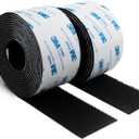 3M Hook and Loop Self Adhesive Tape 2 x 20Ft 9448A Sticky Back Interlocking Nylon Fabric Fastener Heavy Duty Adhesion Strip Tape Black(9448AG)
