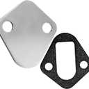 Chrome Steel Fuel Pump Block Off Plate 2058 - Compatible with Ford 302 Fuel Pump Block off Plate,289,260,351W Engines, Small Block Ford Fuel Pump Block