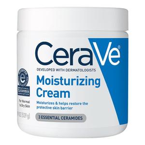 CeraVe Moisturizing Cream, Body and Face Moisturizer for Dry Skin, Body Cream with Hyaluronic Acid and Ceramides, Daily Moisturizer, Oil-Free, Fragrance Free, Non-Comedogenic, 19 Ounce (1.2 Pound (Pack of 1))