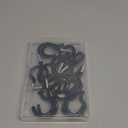 Argojolo Ceiling Hooks – Vinyl Coated Screw Hooks – 1-1/2 Inches Cup Hooks – Screw-in Hooks – 20 Pack – Black