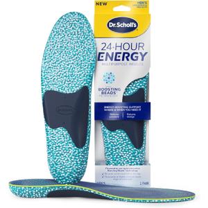 Dr. Scholl's 24-Hour Energy Multipurpose Insoles, Returns Energy with Every Step, Relieves Foot Pressure & Tired Achy Feet, Memory Foam & Gel Insert, Men's Shoe Size 8-14, 1 Pair