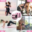 Pilates Wrist Ankle Weights for Women, Wearable Strong Arm & Leg Weights Set of 2(1 lb/2.2 lbs Each), Adjustable Ankle Weights for Walking, Yoga, Dance, Barre, Gym (Pink)