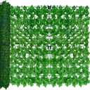 Artificial Ivy Privacy Fence Wall Screen,40X120 in UV-Anti Faux Greenery Backdrop Ivy Vine Leaf Hedges Fence Panels for Patio, Balcony, Garden, Backyard Indoor Outdoor Light Green Wall Decor