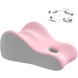 Ergonomic Natural Latex Pillow for Adults & Pregnancy | Multi-Position Support Cushion for Sleeping, Lounging, Reading & Couples | Removable Washable Cover (Dusty Pink)