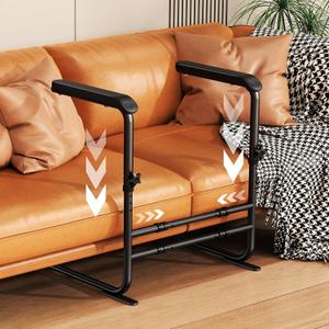 Couch Stand Assist with Wide Handle for Elderly, Height & Width Adjustable Chair Lift Assistance for Seniors, Pregnancy, Disabled, Soft Grip Mobility Aid,450 lbs Capacity (Black)