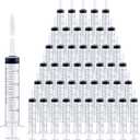 100 Pack 20ml Syringes with Cap for Liquid, 20cc syringe Whole Pack Bulk Sterile Sealed, No Needle