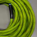 Flexzilla Air Hose, 3/8 in. x 100 ft., 1/4 in. MNPT Fittings, Heavy Duty, Lightweight, Hybrid, ZillaGreen - HFZ38100YW2