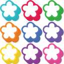 Paper Flower Cutouts 108pcs | Cut Out Shapes for Bulletin Board, Classroom, Decorations, Crafts. 3" x 3"