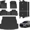 All Weather Floor Mats & Cargo Liner Set for Toyota RAV4 Hybrid 2026(Not for Limited with Subwoofer), TPE Custom Fit Floor Liners with Cargo Mat & Backrest Cover, Full Coverage Interior Protection