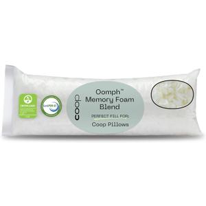 Coop Home Goods Extra Oomph Fill, Cross-Cut Memory Foam, Medium Density Pillow Fill, 1/2 Pound Bag, Refill to Customize Your Premium Adjustable Pillow, GREENGUARD Gold and CertiPUR-US Certified