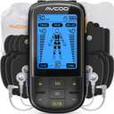 AVCOO 3in1 TENS Unit Muscle Stimulator with 30 Modes, 40 Intensities TENS Machine for Gradual Back Pain Relief Therapy, Rechargeable EMS Unit Massager with 12 TENS Electrode Pads, a Storage Bag