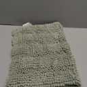 Turquoize Luxury Chenille Bath Rug for Bathroom Rugs Extra Absorbent Bath Mat Non Slip Microfiber Shower Rug for Bathroom Microfiber Shaggy Carpet Rug Size, 17"x 24", Sage