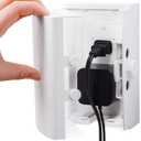 Outlet Cover BOX Baby Proofing (2 Pack) Patented Dual-Lock for Much Better Toddler Proofing, Easier Operation, Simple 3 Step Install with Included Screws. Provides Extra Space Inside for Plugs (White)