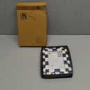 Handicrafts Home 4 by 6 Blue Picture Frame, Blue White Handmade Scallop pattern Bone inlay Photo Frame for Wall & Tabletop, Farmhouse Vintage Home Decor, Gallery Wall & Desk Decor, Family Picture Frame