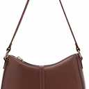 Prettyzys Crescent Shoulder Bag for Women, Vintage Retro Vegan Leather Clutch Tote Handbags Crossbody Bags Handbag for Women