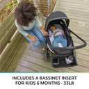 Evenflo Pivot Xplore Dreamz All-Terrain Stroller Wagon
Fits 2 Children or up to 110 lbs, Includes Bassinet Insert, Compact Fold (Jetsetter Black)