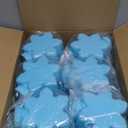 Sliner 12 Pcs Christmas Party Plastic Cups 10 oz Xmas Snowflake Cups Gift Reusable Snowflake Christmas Cup with Lids Straws for Winter Xmas Birthday Party Gifts Supplies