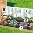 MIXC 247 FT Drip Irrigation System,Quick Connector Garden Watering System Automatic Sprinkler System Kit for Lawn Raised Bed Greenhouse Plant Watering System with 1/4'' Tubing,Drip Emitters,Connectors