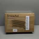 SpaceAid Spice Rack Organizer with 36 Spice Jars, 386 Spice Labels, Chalk Marker and Funnel Set for Cabinet, Countertop, Pantry, Cupboard or Door & Wall Mount - 36 Jars, 17.2" W  10.8" H, Black