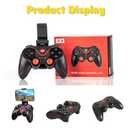 Yoidesu X3 Gaming Controller for Android for IOS Mobile Phone TV Computer CP VR, Dual Vibration Wired BT Game Remote Gamepad Joystick with Built in 400mAh Rechargeable Battery