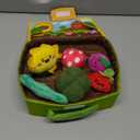 hahaland Baby Toys 6-12 Months - Fruits Vegetables Garden Plant Plush - 6 Month Old Toys Montessori Sensory Toy Carrot Flower with Rattles Mirror Squeaker Textures Crinkle Tissues Easter Baby Gifts