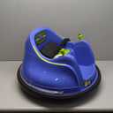 Flybar FunPark Electric Bumper Car 6V for Toddlers, Kids, Baby Ride On Toys, Ages 1.5-4 Years, LED Lights, 360 Degree Spin, Supports up to 66 pounds (No Remote) (6v Blue/Green)