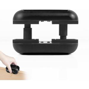 Edge Banding Trimmer with [Tungsten Carbide Blades] & ABS Body, Pneumatic Edge Banding Cutter for Laminate, Melamine, Wood, PVC, Veneer - Double Edge Operation (Black)